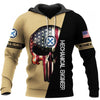 Skull Gift Mechanical Engineer Skull US Unisex Size Hoodie