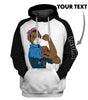 Gifts For Nurses Personalized Be Strong Black Nurse US Unisex Size Hoodie