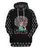 Gift For Mom Autism Black Mom Slays All Day US Unisex Size Hoodie Autism Gift