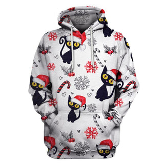 Black Cat Christmas US Unisex Size Hoodie