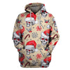 Skull Gift Multi-Color Christmas Skull US Unisex Size Pullover Hoodie