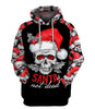 Skull Gift Santa Not Dead Skull Christmas Santa Skull US Unisex Size Hoodie