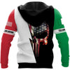 Skull Gift Italian Skull US Unisex Size Hoodies American Grown With Italian Roots Italian American Skull Hoodie
