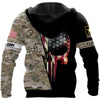 Skull Gift Gift For Army Army Multi Camp Skull Unisex Hoodie