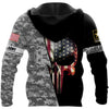 Skull Gift Gift For Army Army Skull Unisex Size Hoodie