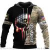 Skull Gift Gift For Army Armed Force Skull Unisex Size Hoodie