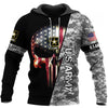 Skull Gift Gift For Army Army Skull Unisex Size Hoodie