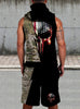 Gift For Army Army Multicam Sleeveless Zipup Hoodie Unisex Size