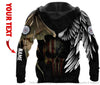Skull Gift Gift For Army Armed Force Skull Angel And Devil Personalized Unisex Hoodie HG
