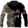 USMC marine corps US Marine US size Unisex Hoodie