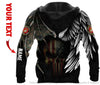 Skull Gift Gift For Army Armed Force Skull Angel And Devil Personalized Unisex Hoodie HG