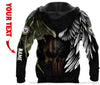Skull Gift Gift For Army Armed Force Skull Angel And Devil Personalized Unisex Hoodie HG