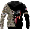 Skull Gift Gift For Army US Navy Seal Skull Unisex US Size Hoodie