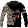 Skull Gift Gift For Army Gifts for Police Officers US National Guard Skull US Guards American Law Enforcement US Police Hoodie Unisex Size Hoodie