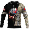 Skull Gift Gift For Army Gifts for Police Officers US National Guard Skull US Guards American Law Enforcement US Police Hoodie Unisex Size Hoodie