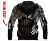 Skull Gift Gift For Army Armed Force Skull Angel And Devil Personalized Unisex Hoodie HG