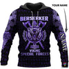 Gift For Viking Lover Multicolor Berserker Viking Special Forces Personalized Unisex Hoodie HG
