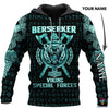 Gift For Viking Lover Multicolor Berserker Viking Special Forces Personalized Unisex Hoodie HG