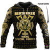 Gift For Viking Lover Multicolor Berserker Viking Special Forces Personalized Unisex Hoodie HG