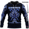 Gift For Viking Lover Multicolor Berserker Viking Special Forces Personalized Unisex Hoodie HG