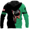 Skull Gift Marijuana Cannabis Flower Power Skull US Unisex Size Hoodie