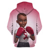 Burgundy Brain Cancer Melanin Warrior Awareness Hoodie