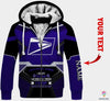I Am A Postal Worker I Dont Stop When Im Tired I Stop When Im Done Personalized Pullover or Zip Up Hoodie or Long Sleeve Shirt or Fleece Hoodie HG