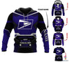 I Am A Postal Worker I Dont Stop When Im Tired I Stop When Im Done Personalized Pullover or Zip Up Hoodie or Long Sleeve Shirt or Fleece Hoodie HG