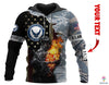Skull Gift Gift For Army Multitype All Force Skull Fire Personalized Unisex Hoodie HG