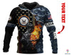 Skull Gift Gift For Army Multitype All Force Skull Fire Personalized Unisex Hoodie HG