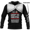 Gift For Veteran Lover Marine Veteran Personalized US Unisex Size Hoodie