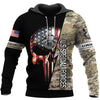 Skull Gift Gift For Army US Special Forces Skull US Unisex Size Hoodie