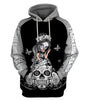 Skull Gift Awareness Ribbon Colors Sugar Skull Hoodie Lung Cancer Leukemia Ovarian Cancer Suicide Awareness