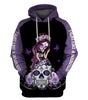 Skull Gift Fight Like A Warrior™ Multi-color Sugar Skull Girl Cancer Awareness Hoodie