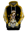 Skull Gift Awareness Ribbon Colors Sugar Skull Hoodie Lung Cancer Leukemia Ovarian Cancer Suicide Awareness