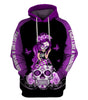 Skull Gift Fight Like A Warrior™ Multi-color Sugar Skull Girl Cancer Awareness Hoodie