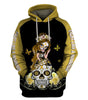 Skull Gift Fight Like A Warrior™ Multi-color Sugar Skull Girl Cancer Awareness Hoodie