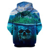 Plantonoddo™ - 3D Skull Hoodie