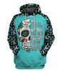 Skull Gift Multi-color Skull Hoodie We Don't Know How Strong We Are Until Being Strong Is The Only Choice We Have Sugar Skull Cancer Awareness Hoodie