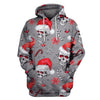 Skull Gift Multi-Color Christmas Skull US Unisex Size Pullover Hoodie