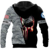Skull Gift Gift For Army Personalized US Air force Skull US Unisex Size Hoodie