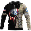 Skull Gift Gift For Army Personalized Armed Force Skull Unisex Size Hoodie Military Hoodie Winter Soldier Hoodie Military