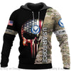 Skull Gift Gift For Army Armed Force Skull Unisex Size Hoodie