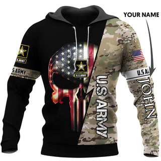 Skull Gift Gift For Army Personalized Army Skull Unisex Size Hoodie Army Hoodie Army Camo Hoodie