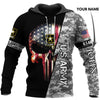 Skull Gift Gift For Army Personalized Army Skull Unisex Size Hoodie Army Hoodie Army Camo Hoodie