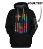 Personalized Tie Dye Flag Healthcare Workers US Unisex Size Pullover and Zipup Hoodies community health worker patient care assistants cna hoodie