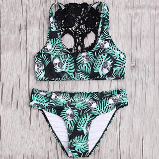 Tropical  Skull Bikini Set