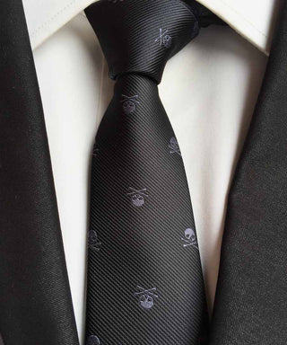 Men Classic Skull Neckties