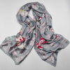 Skull Butterflies Pure Silk Scarf