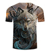 Wolf Warrior 3D Print  Men Women T-shirt, Short Sleeve Tshirt - designfullprint